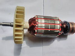 Якорь для электропилы цепной Бригадир Proffesional 2.8 кВт (176х47 посадка 8 мм, резьба 6 мм)