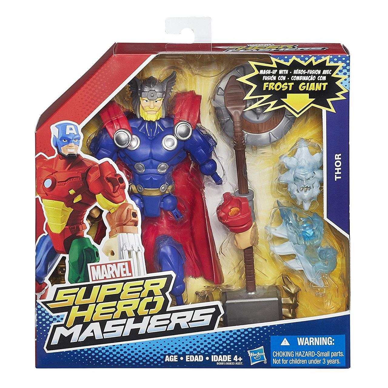 Marvel Super Hero Mashers Thor Figure Супергерої Тор розбірної, фото 1