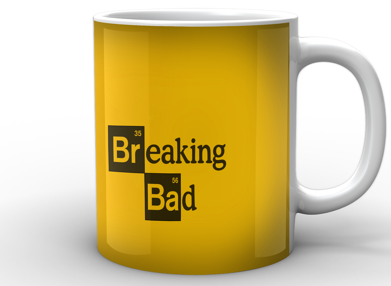 Кухоль Geek Land білий Breaking Bad У всі тяжкі револьвер BB.02.026