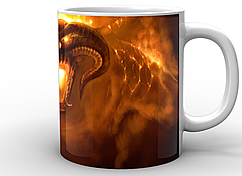 Кухоль Geek Land білий The Lord of the Rings Володар кілець вогняний демон LR.02.028