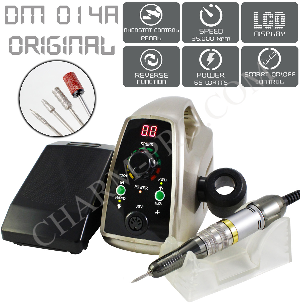 Фрезер для манікюру та педикюру DM-014A 65W/35000 об. хв.
