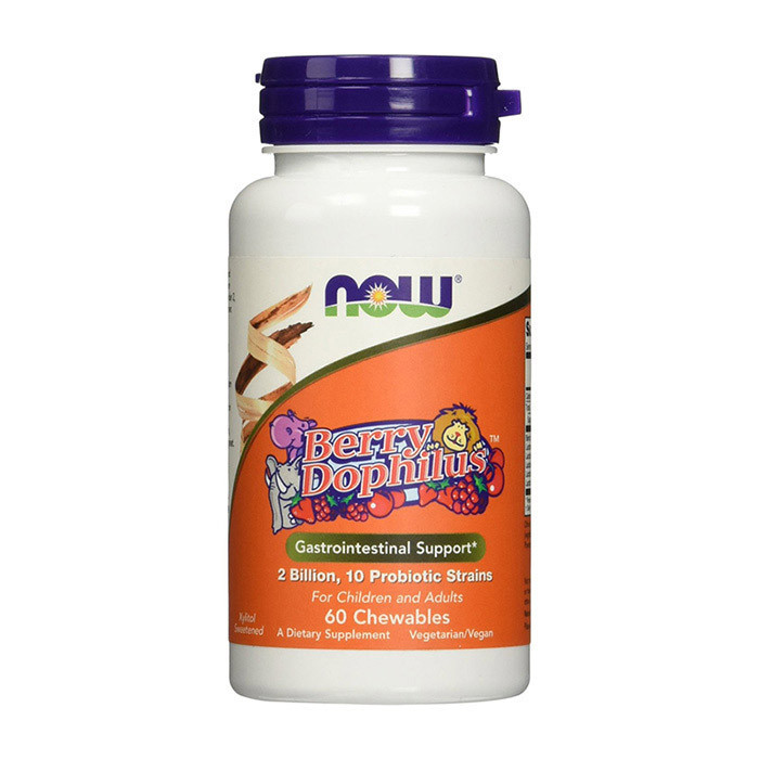 Пробіотики для дітей NOW Kids Berry Dophilus 60 chewables