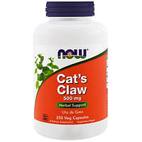 Повышение иммунитета (Кошачий коготь) NOW Cat`s Claw 500 mg 250 veg caps