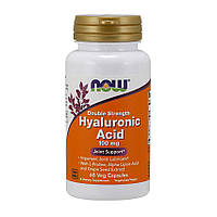 Гіалуронова кислота NOW Hyaluronic Acid 100 mg double strength 60 veg caps