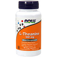 Л-теанін NOW L-Theanine 100 mg 90 veg caps