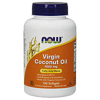 Кокосове масло NOW Virgin Coconut Oil 1000 mg 120 softgels