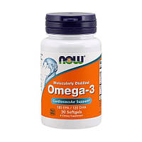 Рыбий жир (омега 3) NOW Omega-3 30 softgels