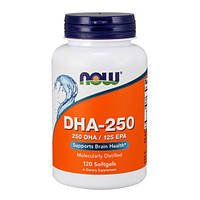 Концентрат рыбьего жира NOW DHA-250/125 EPA 120 softgels