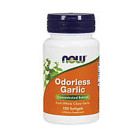 Екстракт часникової олії NOW Odorless Garlic 100 softgels