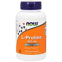 L-пролін NOW L-Proline 500 mg 120 caps veg