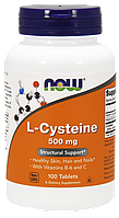 L-цистеин NOW L-Cysteine 500 mg 100 tabs