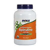 Спіруліна NOW Spirulina 500 mg organic 500 tabs