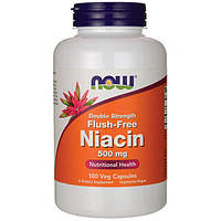 Ніацин NOW Flush-Free Niacin 500 mg Double Strength 180 veg caps