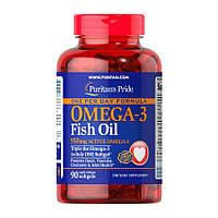 Риб'ячий жир Puritan's Pride Omega-3 Fish Oil 950 mg one per day 90 softgels