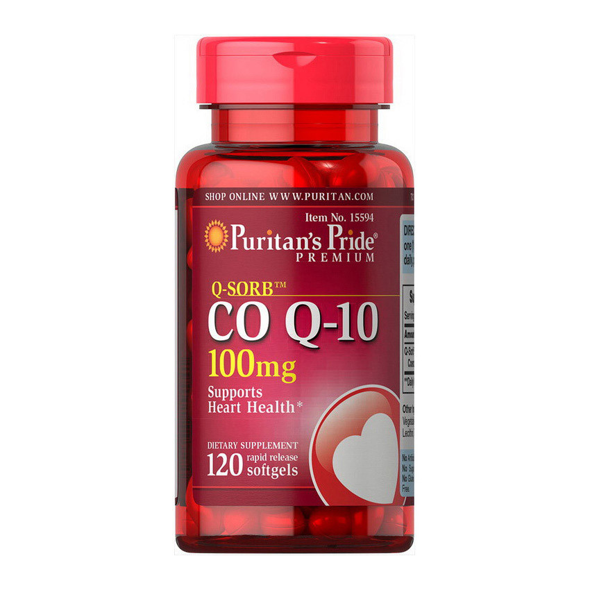 Коензим Q-10 Puritan's Pride Q-SORB Co Q-10 100 mg 120 softgels
