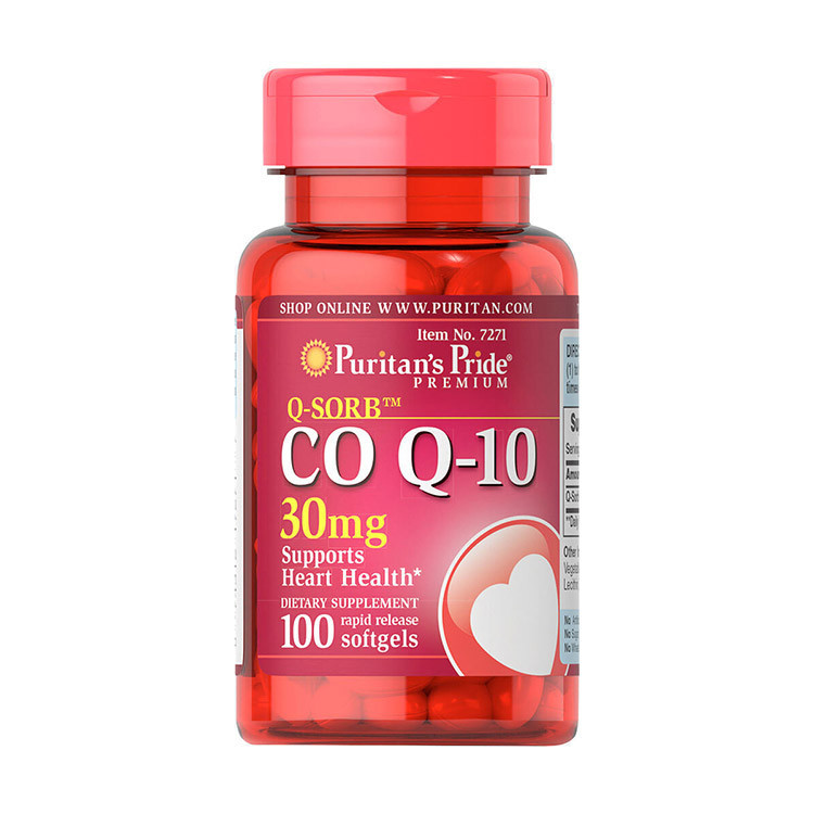 Коензим кью 10 Puritan's Pride CO Q-10 30 mg 100 softgels