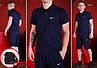 Футболка поло синьо-чорна + шорти чорні Nike літні стильні чоловічі, фото 7