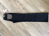 Жіночі чорні штани Guitar jeans леопардова кишеня, фото 7