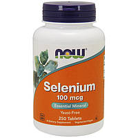 Селен NOW Selenium 100 mcg 250 tab