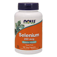 Селен NOW Selenium 200 mcg 180 veg caps