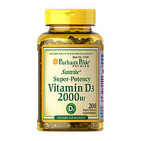 Вітамін D3 (холекальциферол) Puritan's Pride Vitamin D3 2000 IU 200 softgels