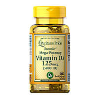 Витамин D3 (холекальциферол) Puritan's Pride Vitamin D3 125 mcg 100 softgels