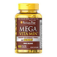 Витамины для мужчин Puritan's Pride Mega Vita Min for Senior 100 caplets