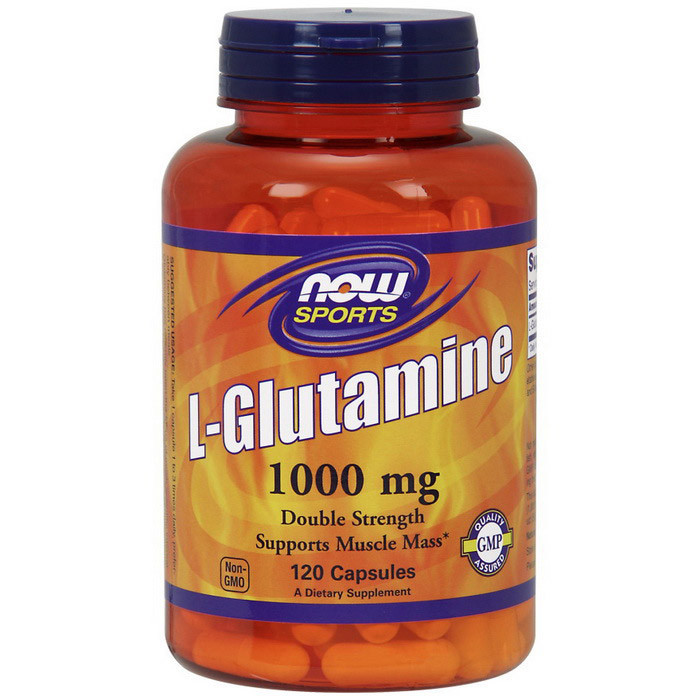 Глютамін NOW L-Glutamine 1000 mg 120 caps