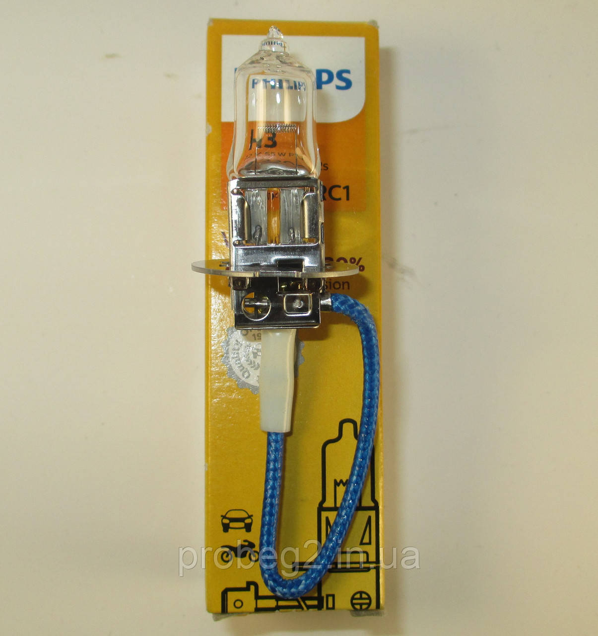 Галогенна лампа PHILIPS H3+30% 12 V 55 W 12336PRC1