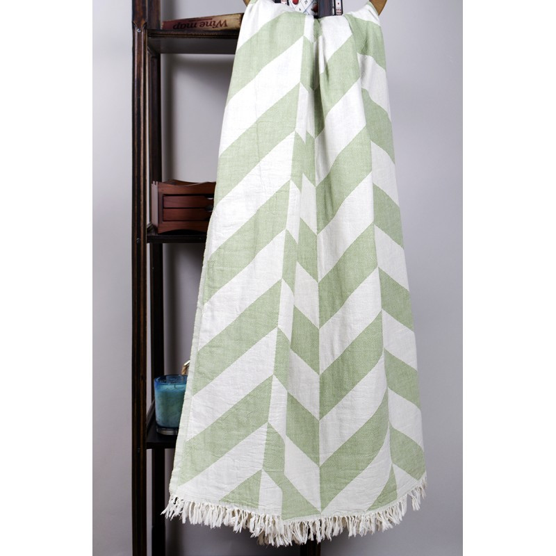 Плед-накидка Barine - Fishbone Throw Green Eyes 130*180, фото 1