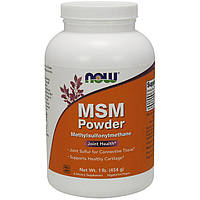 Для суглобів і зв'язок NOW MSM Powder 454 g