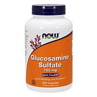 Для суглобів і зв'язок NOW Glucosamine Sulfate 750 mg 240 caps