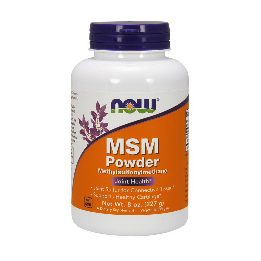 Для суглобів і зв'язок NOW MSM Powder 227 g