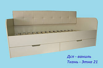 Дитяче ліжко з м'якою спинкою Релакс, 1700 х 800