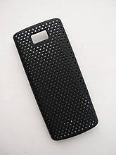 Чохол-накладка для Nokia X3-02, перфорація, Чорний /case/кейс /нокіа