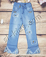 Джинсові капрі для дівчинки 128-164 см (опт) пр.Туреччина