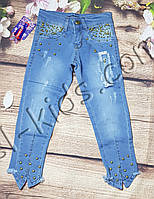 Джинсові капрі для дівчинки 128-164 см (опт) пр.Туреччина