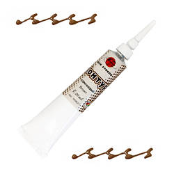 Контур для скла та кераміки, Коричневий, 20 мл, Таир