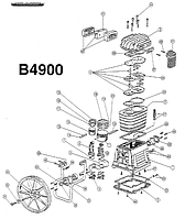 Запчасти на компрессор ABAC B 4900 OMA