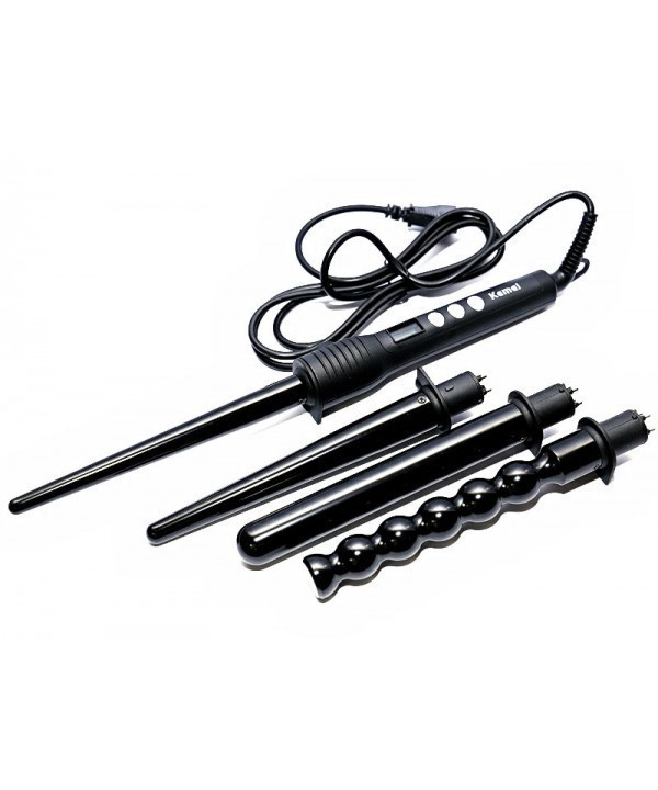 Плойка 4 в 1 стайлер для волосся Kemei Km-4083 Black (2_004292)