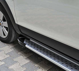 Бічні пороги майданчик Х-5 тип Volkswagen LT алюміній