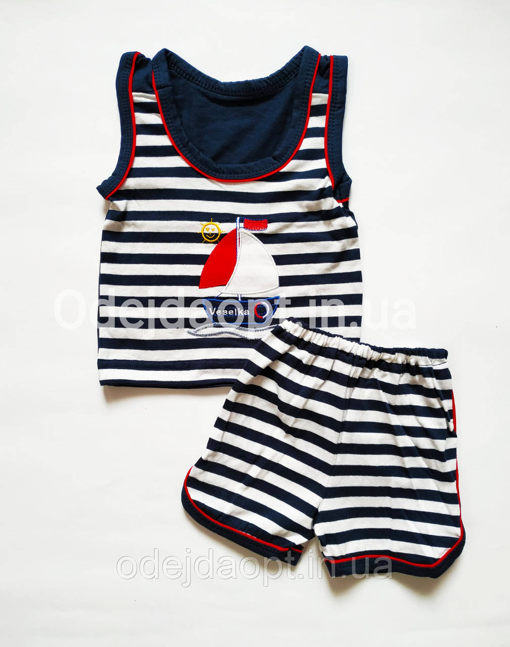 Дитячий літній комплект для хлопчика майка і шорти 8,9,10,11,12 місяців 1,2 року