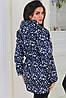 Жіноча демісезонна куртка з плащової тканини без підкладки в горошок розмір 44, фото 4