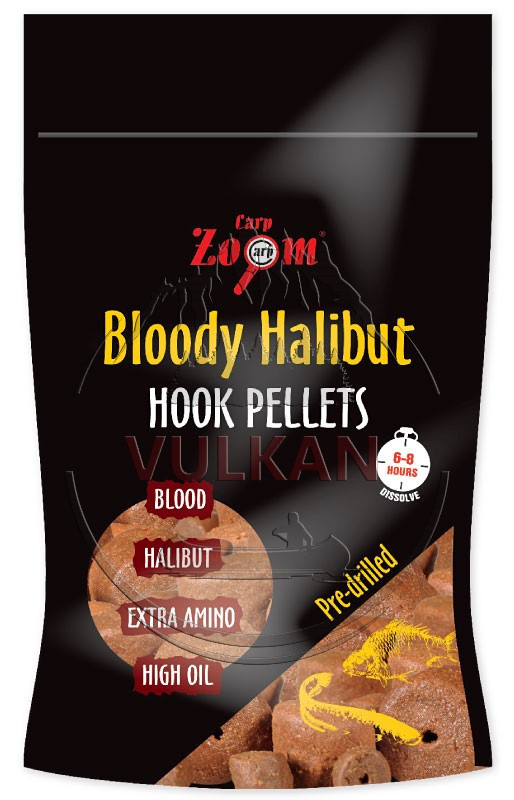 Насадок пеллетс Carp Zoom Bloody Halibut Hook Pellets 8mm 150г