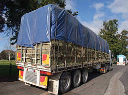 Автотент для вантажівок Камаз, Зіл, Газ, для зерна, сіна 4х6 м 150 г/м2