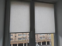 Рулонные шторы Flax балкон. Тканевые ролеты Флекс квартира