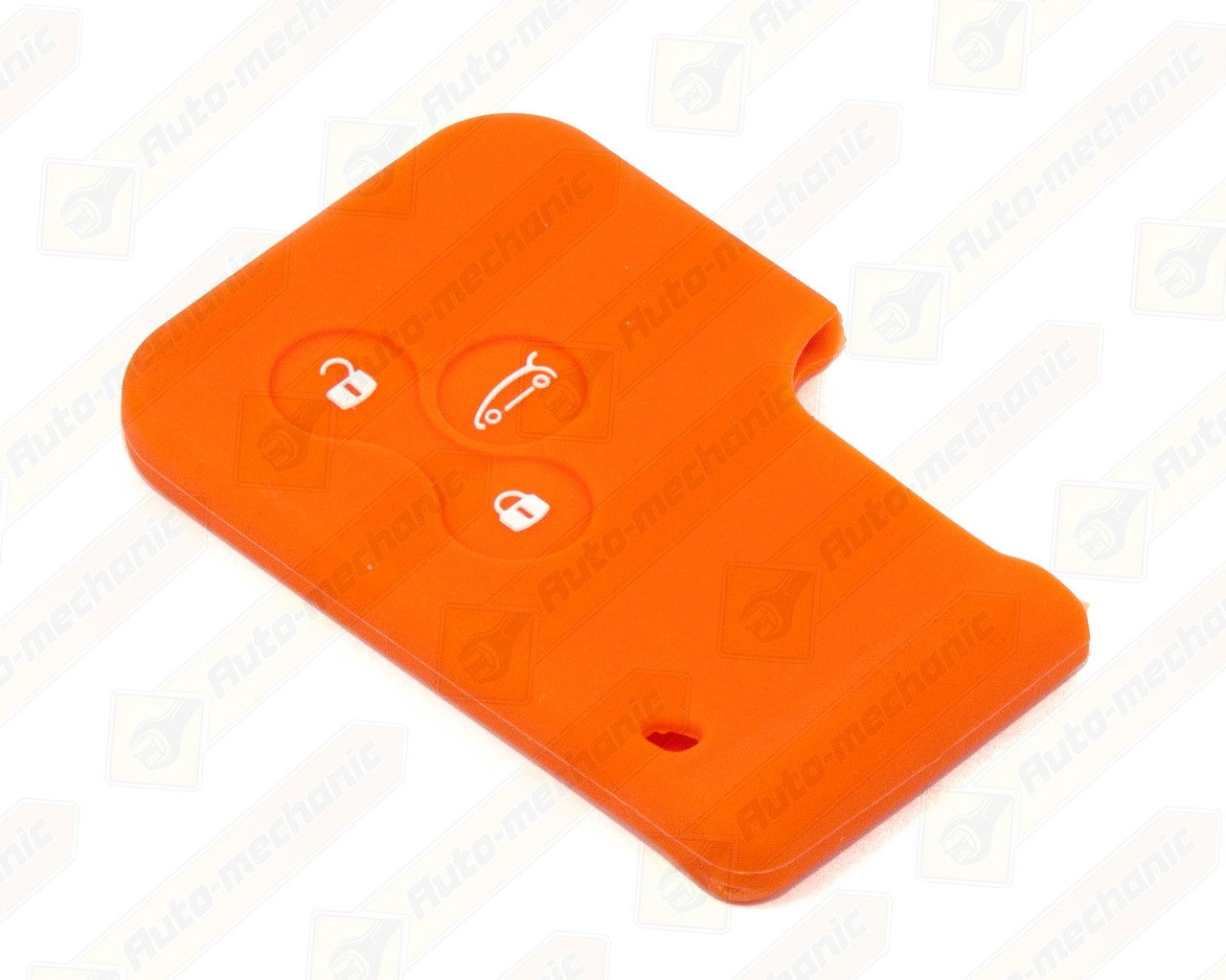 Силіконовий чохол на ключ-карту (помаранчевий) на Renault Megane, Scenic