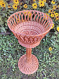 Підставка для квітів і вазонів плетена з лози, фото 3