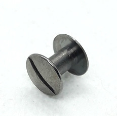 Гвинт ремінний темний нікель 6 мм, фото 1