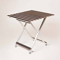 Стіл складний туристичний для пікніка Vitan Aluwood 66x64 см (6220)